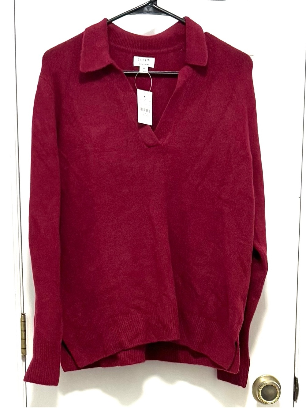 NWT J. Crew Extra Soft Wool Polo Sweater M
